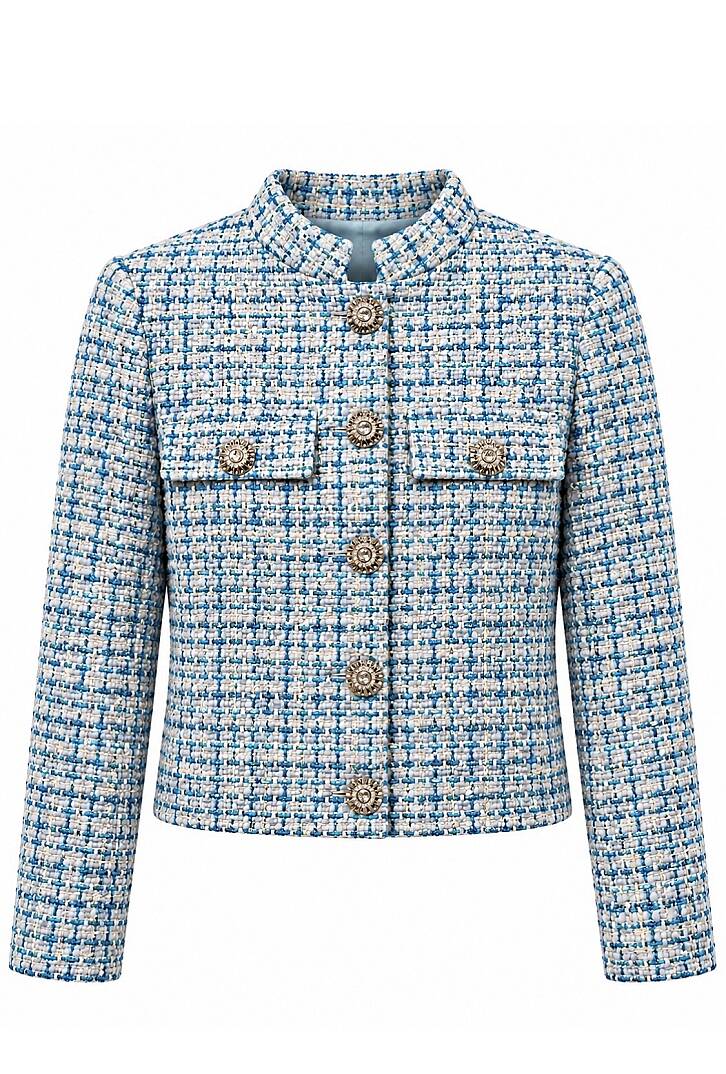 AZURE TWEED JACKET