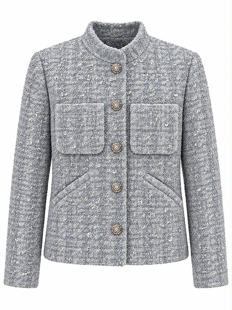 BLUE PEARL TWEED JACKET